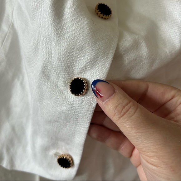 NWT Reformation Anthropologie Kimberly Linen Top - Picture 5 of 7